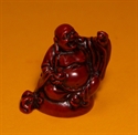 Bild von 9 cm rot Buddha Figur Glückseligkeit