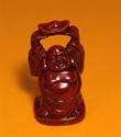 Bild von 9 cm rot Buddha Figur Wohlstand