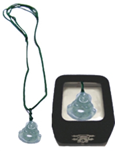 Bild von Halskette mit grünem Jade Buddha