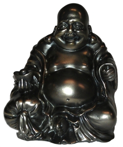 Bild von Glücksbuddha bronzefarben 10 cm