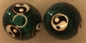 Bild von Jade Kugeln klein Yin-Yang Zeichen Grün