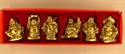 Bild von 6er – Buddha – Set  5 cm Gold