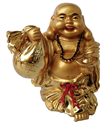 Bild von 9 cm gold Buddha [Rechts Sack + Links Schale]