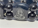 Bild von Doppelarmband Schwarz mit Beiguang Rulai Buddha Aufdruck