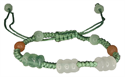 Bild von Seegrünes Armband mit drei Perlen