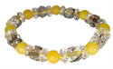 Bild von Kristall Armband mit gelben Perlen