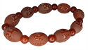 Bild von Elation-Glücksarmband mit roten ovalen Achat-Perlen