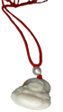 Bild von Halskette mit weißem Perlmutt Buddha