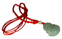 Bild von Rote Halskette mit Jade Buddha Anhänger